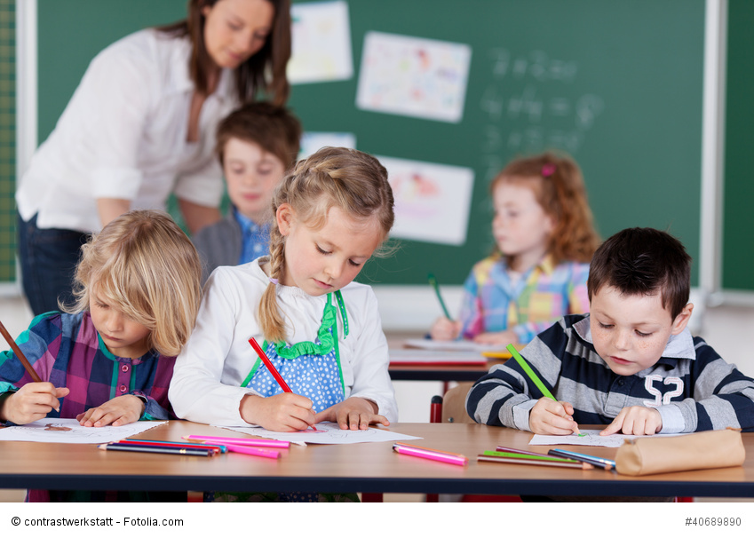 Schuler Im Klassenzimmer Vbe